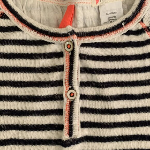 Crewcuts girls size 5 black and white striped with neon accents - Picture 3 of 6